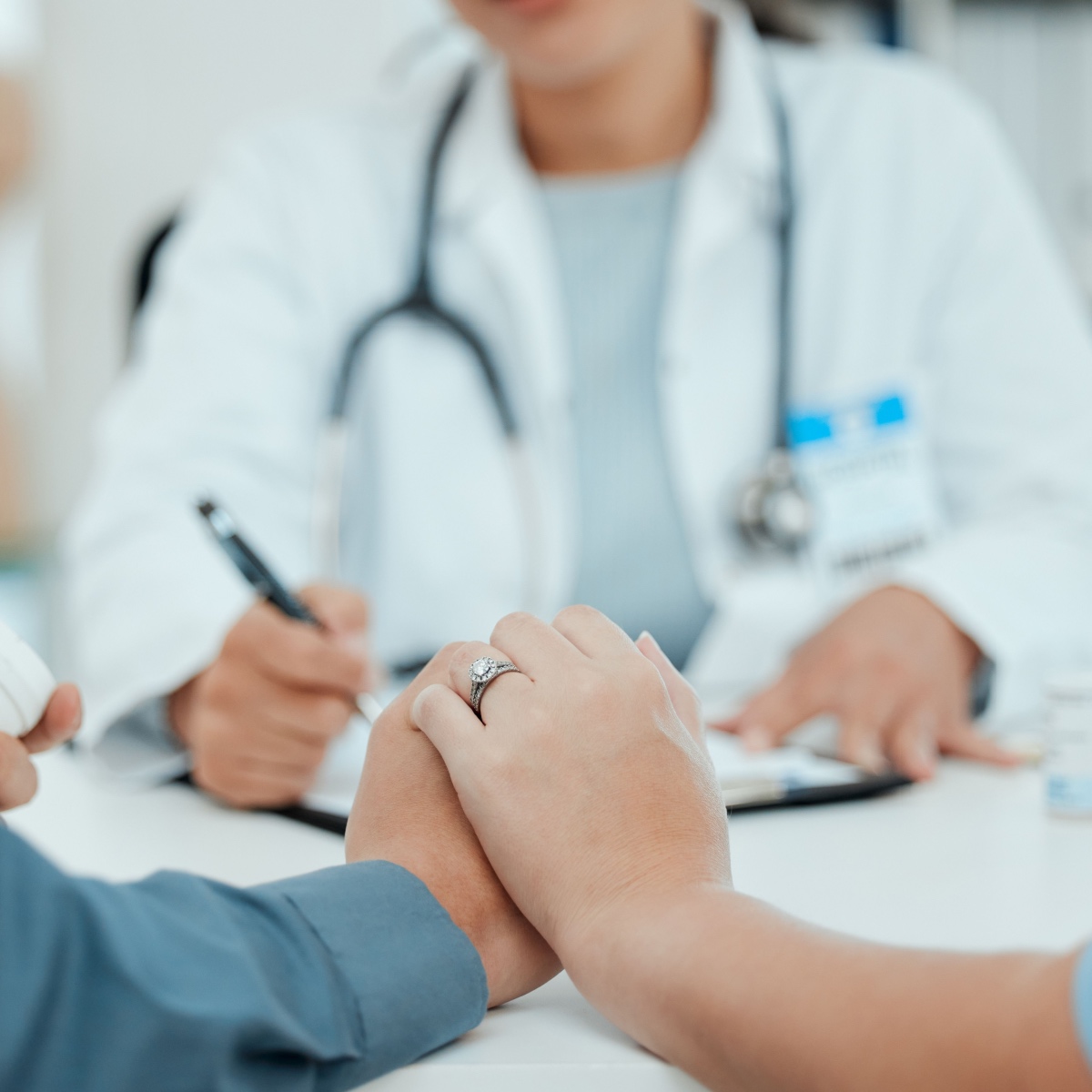 A couple consulting with a Kingwood IVF specialist